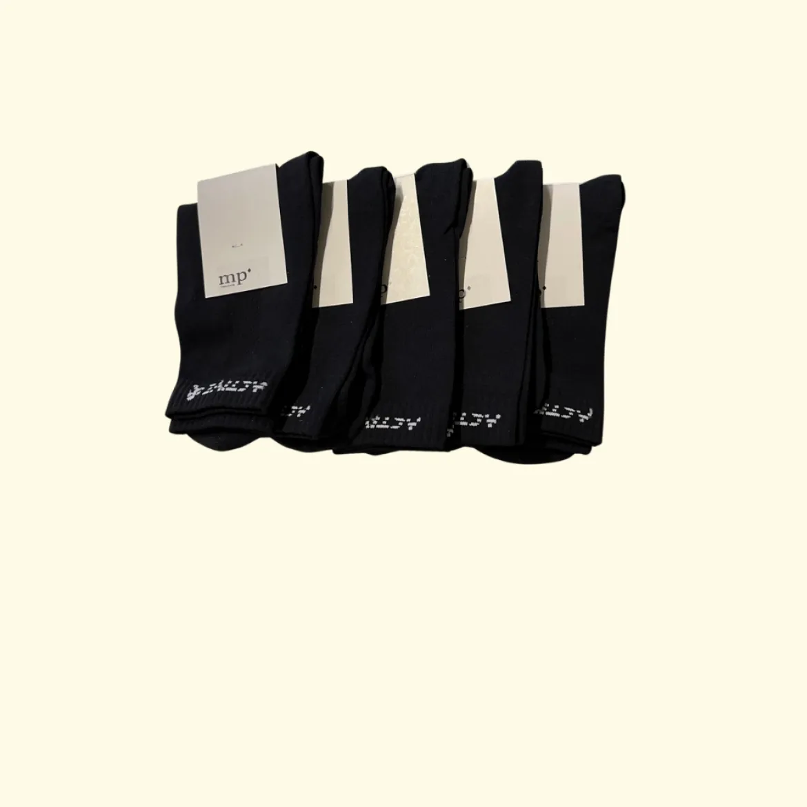Active socks - Høj - 5-pak - Sort