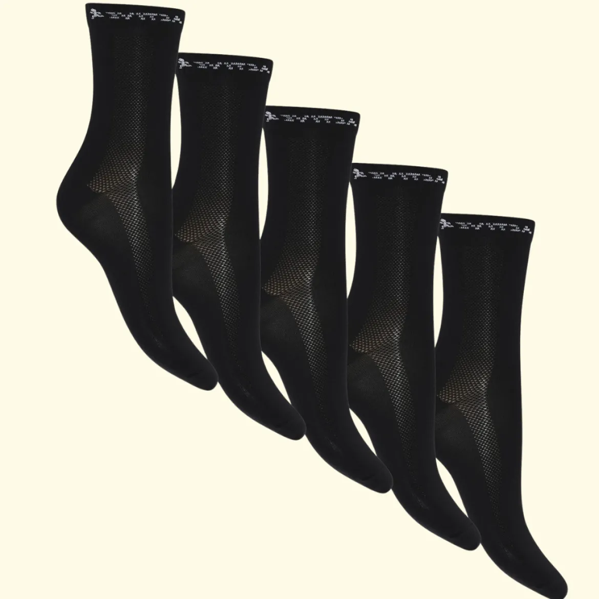 Active socks - Høj - 5-pak - Sort