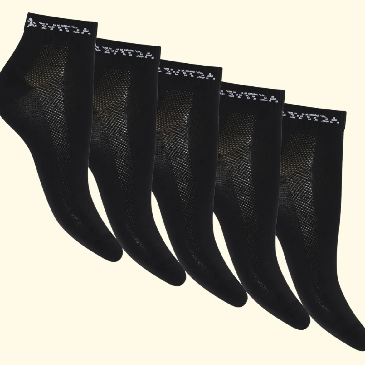 Active socks - Lav - 5-pak - Sort
