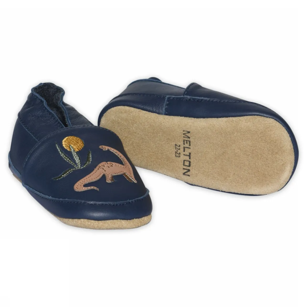 Dinosaur leather slipper