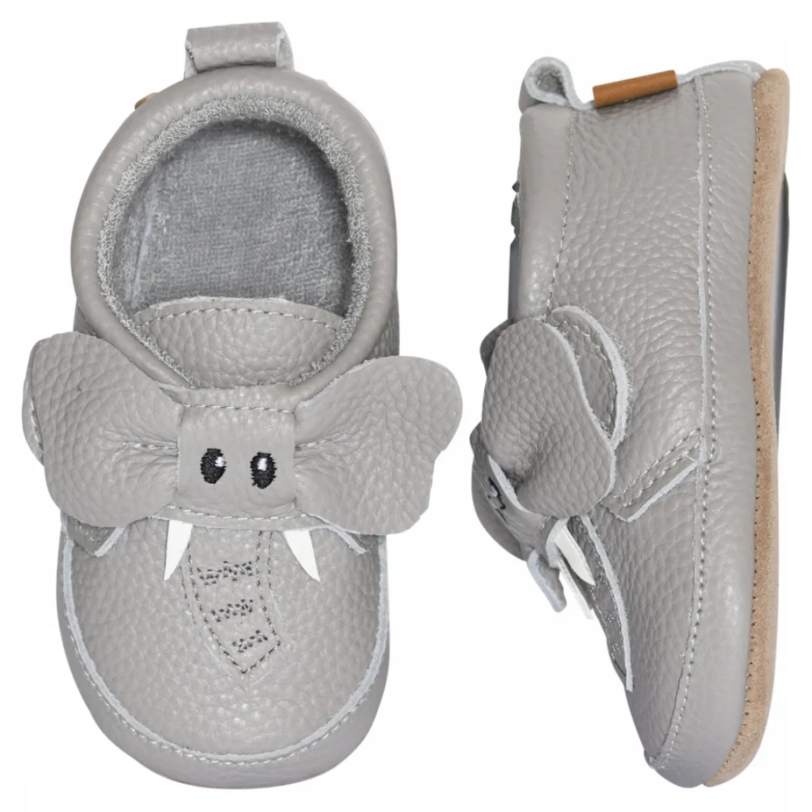 Elephant leather slippers