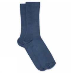 Fine cotton rib socks