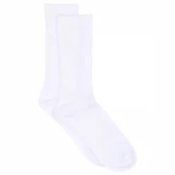 Fine cotton rib socks