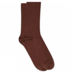 Fine wool rib socks
