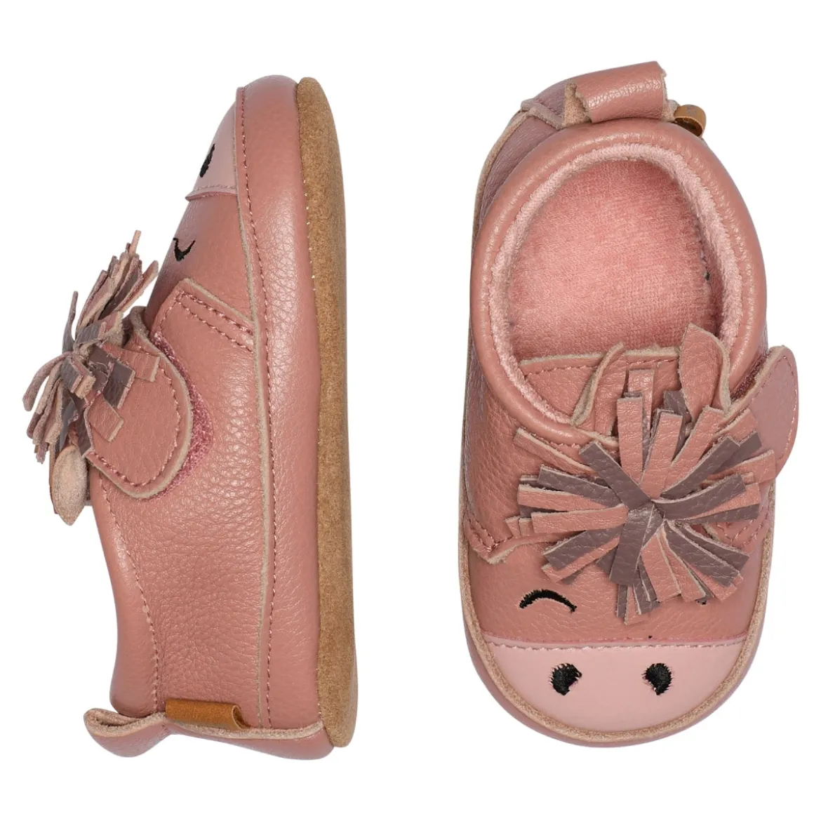 Horse leather slippers