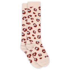 Leopard knee socks