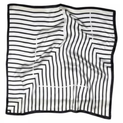 Lines silk scarf