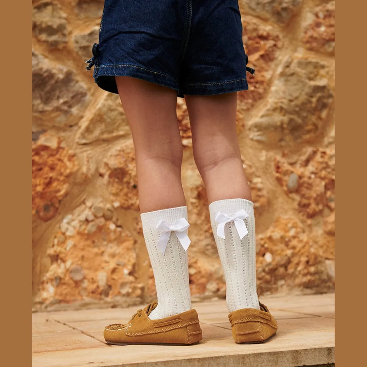 Liva knee socks - bow