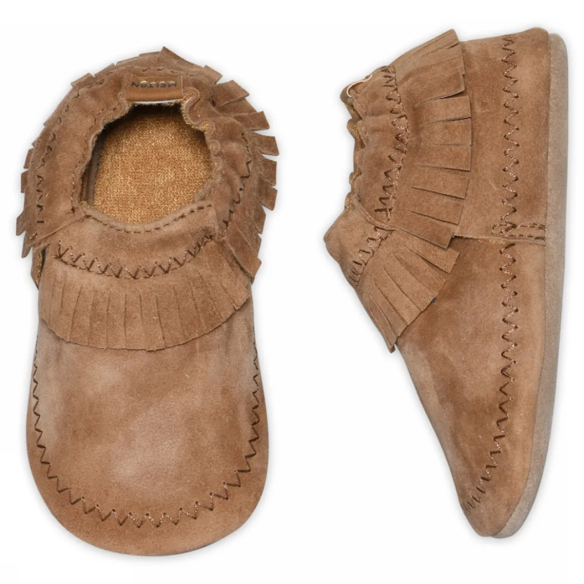 Moccasin suede slipper