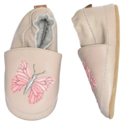 Papillon leather slippers