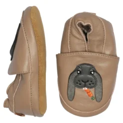 Rabbit leather slippers