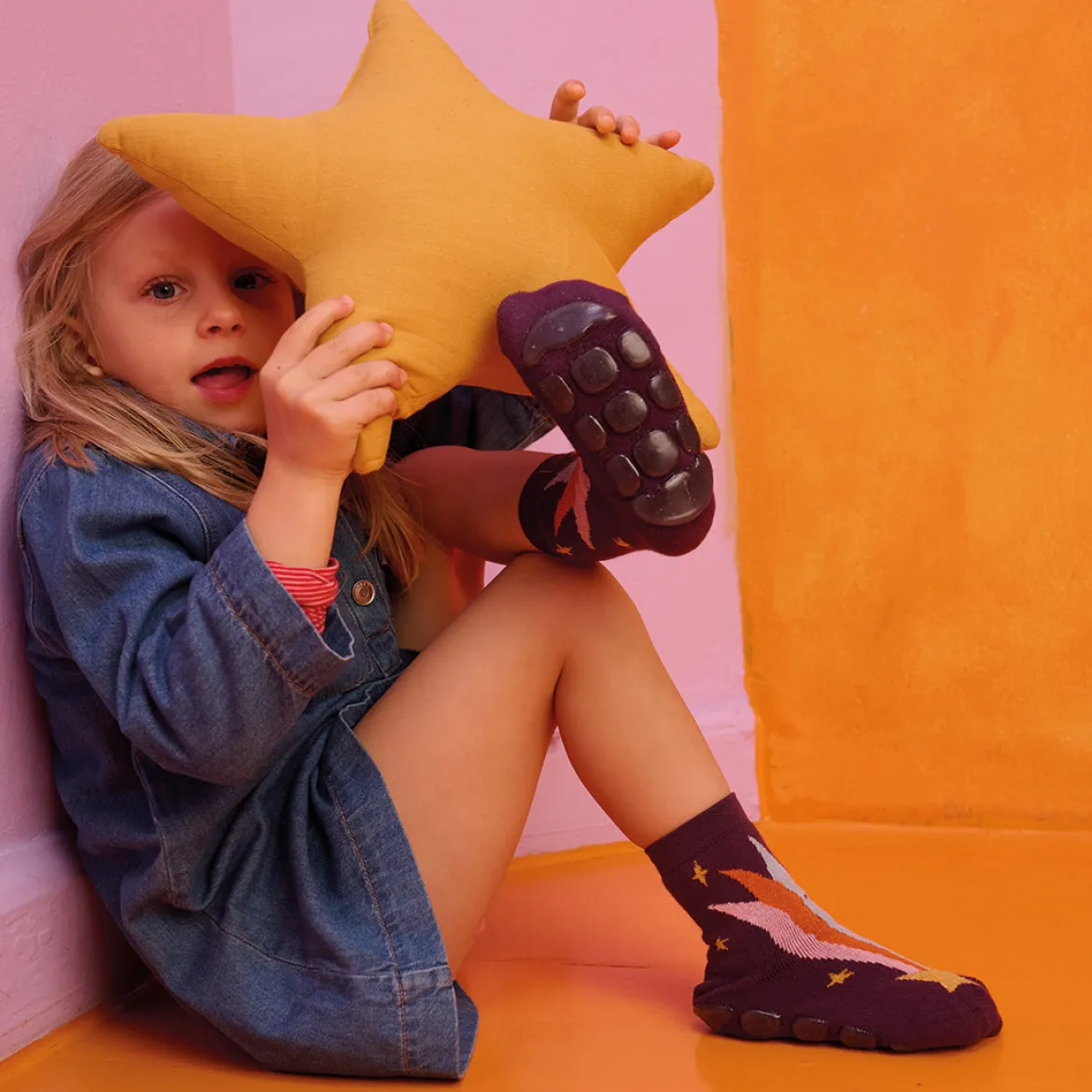 Shooting star sock - anti-slip