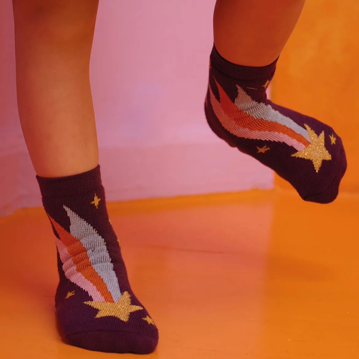 Shooting star sock - anti-slip