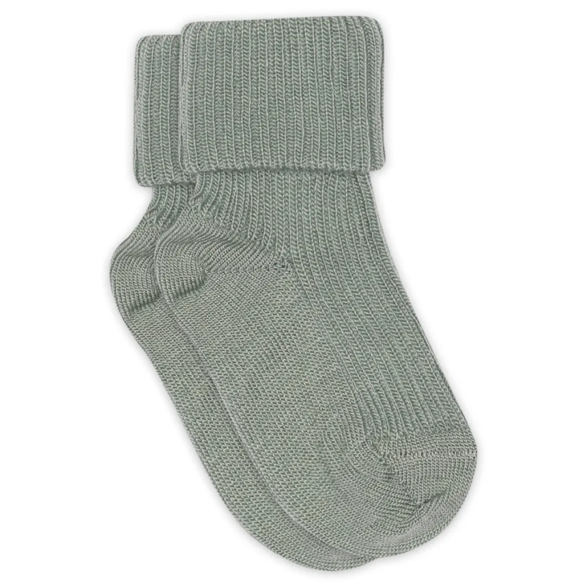 Wool rib baby socks