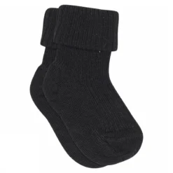 Wool rib baby socks