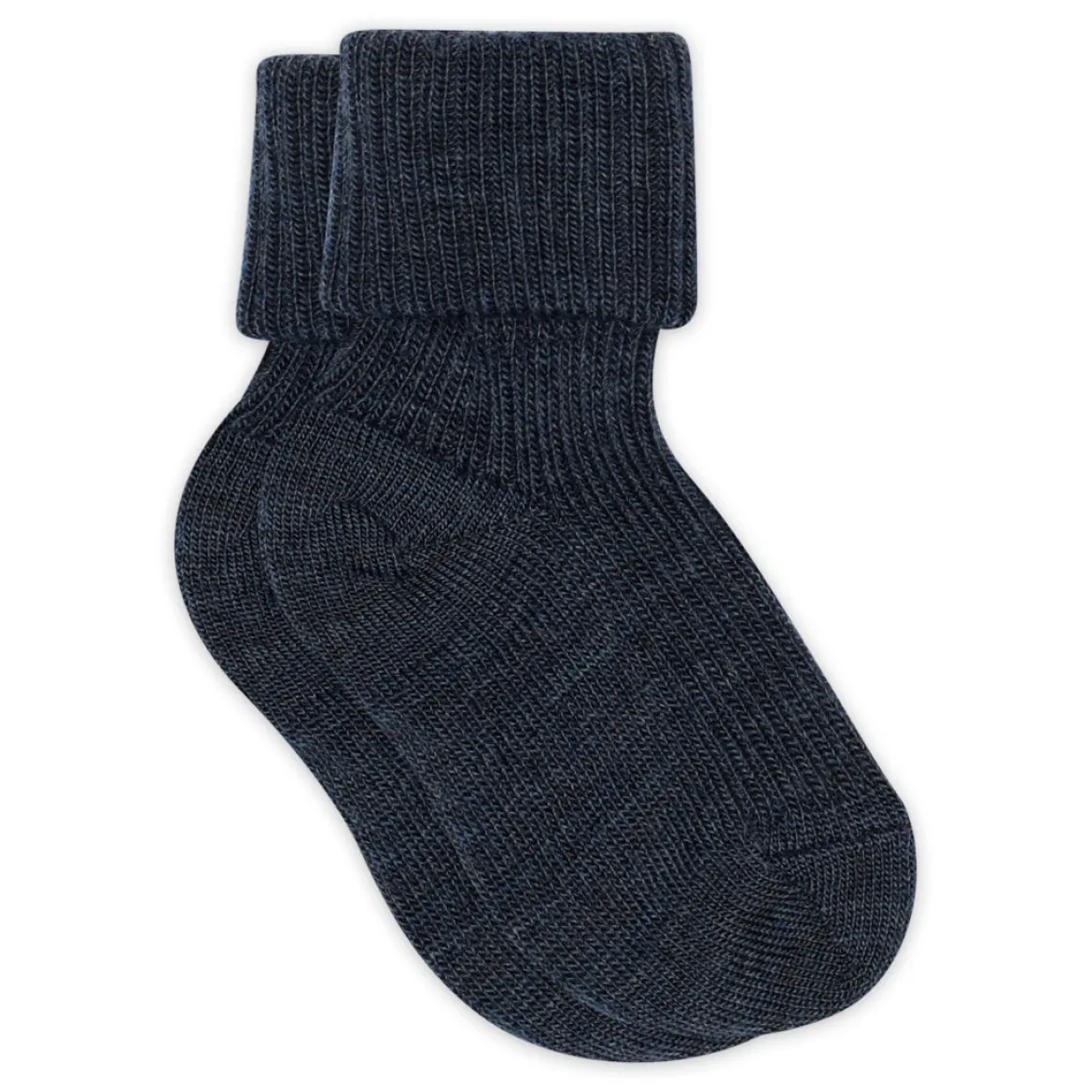 Wool rib baby socks