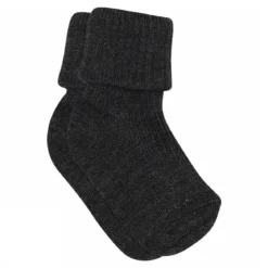 Wool rib baby socks