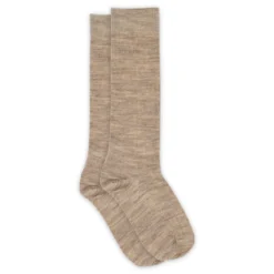 Wool rib knee socks