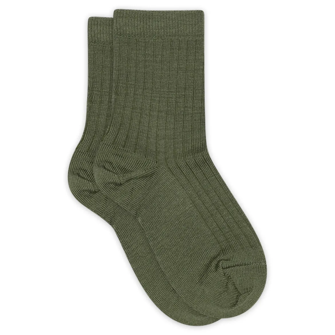 Wool rib socks