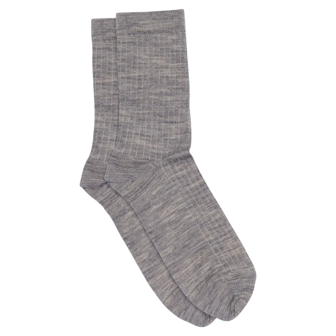 Wool rib socks