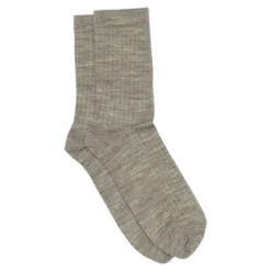 Wool rib socks